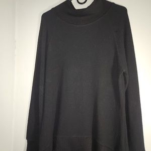 Z Supply Women Black Sweatshirt Ripped Size Large